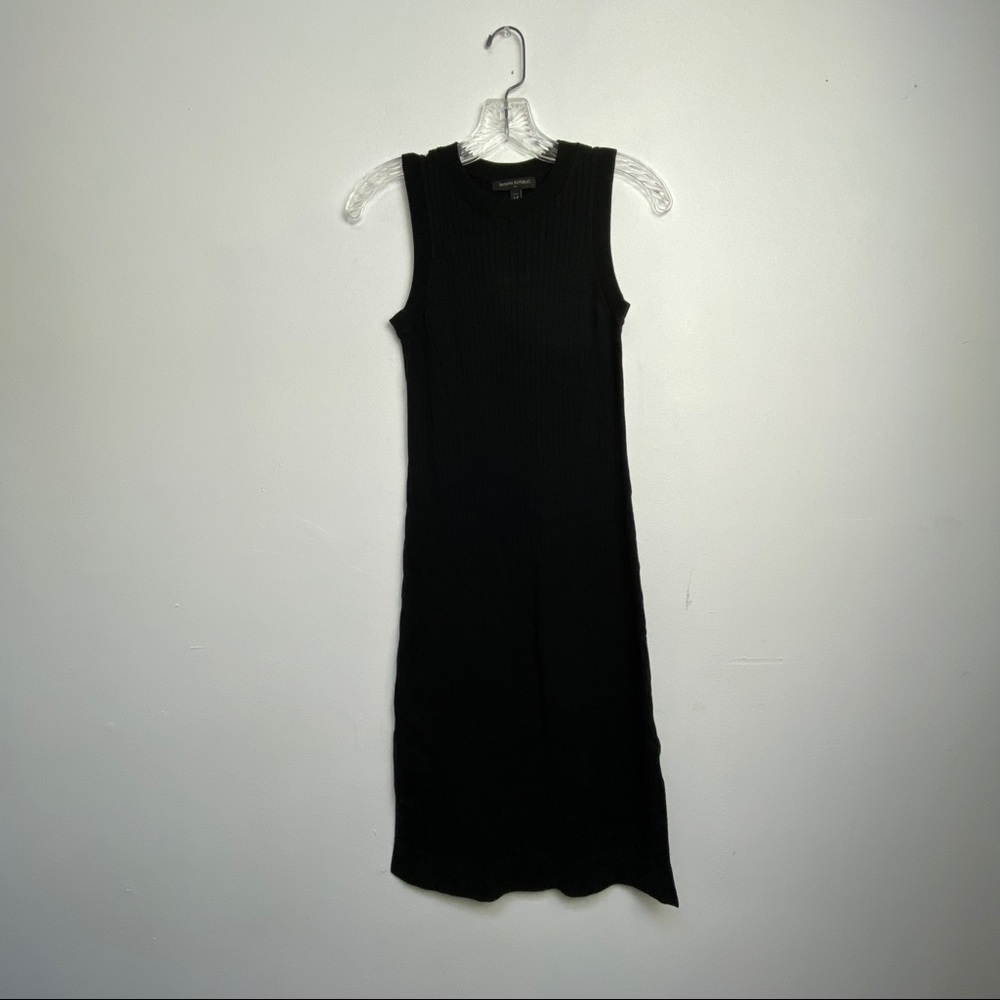 Banana Republic Ribbed Double Slit Midi Dress